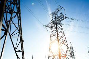Electricity: High voltage power lines,